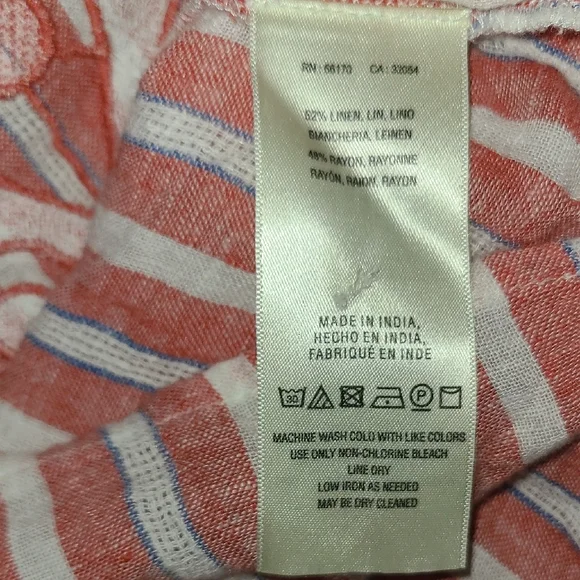 Anthropologie Red and White Embroidered Blouse - Picture 9 of 9